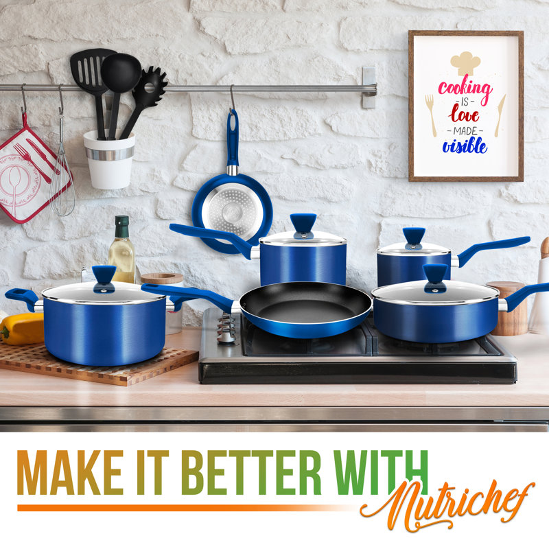 13 - Piece Non-Stick Aluminum Cookware Set