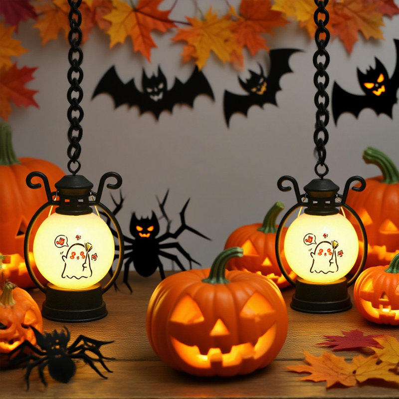 Ensemble de 2 lumières citrouilles d'Halloween