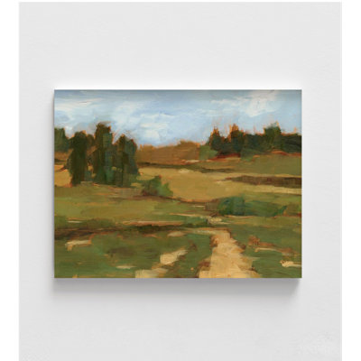 Ochre Valley I By Ethan Harper, Earth Tone Landscape Painting Print, Extra Large Alcide Office Decor, Lobby Wall Art, Guesr Bedroom Decor