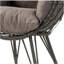Chaise de patio avec coussin rembourré