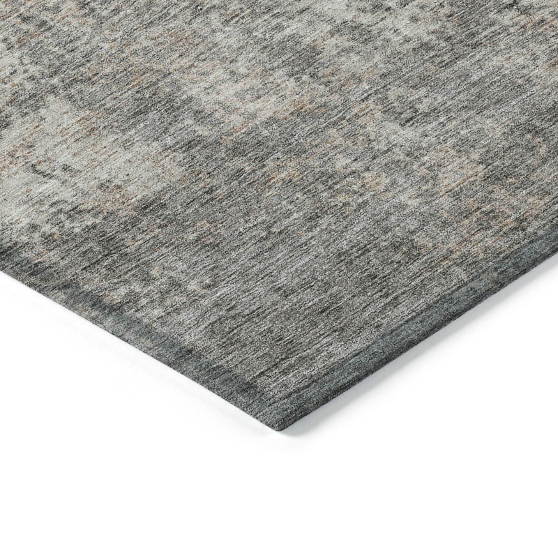 Aleighna Area Rug with Non-Slip Backing, Rectangle 1'8" x 2'6"