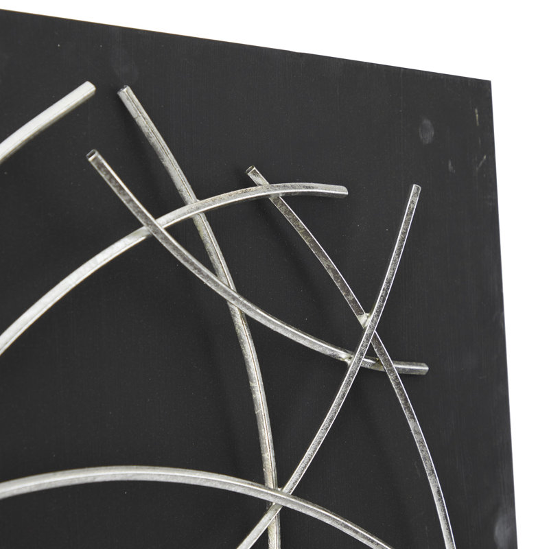 Modern Abstract Wall Decor, Black