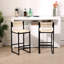 Ensemble de 2 tabourets de bar Honey