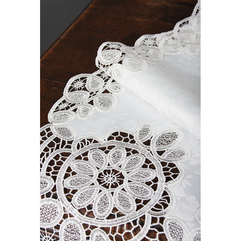 Christofer Floral Oval Table Runner, 53" L x 15" W