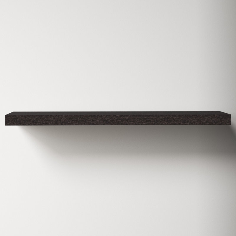 Sherice Manufactured Wood Floating Shelf, 1.97" H x 43.21" W x 10.24" D, Wenge