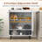 Sideboard Buffet Cabinet 2-Door Kitchen Storage Cabinet w/ Adjustable Shelf