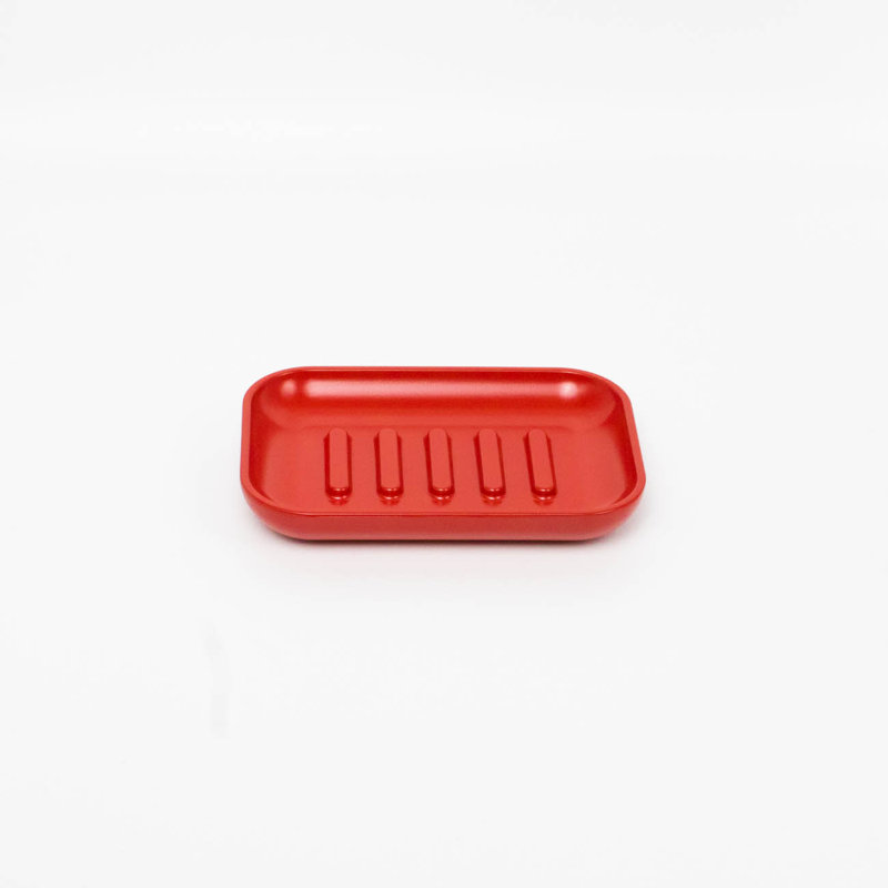 Alabaster Soap Dish, Rose (Red)