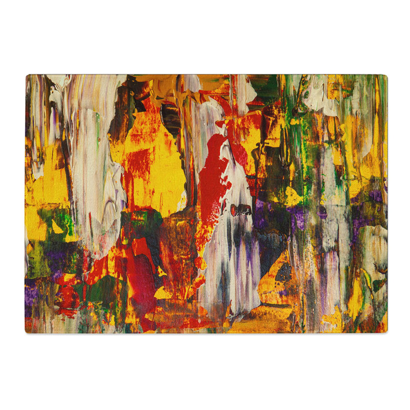 Tempered Glass Art Painting Vol.213 Chopping Board, 28.5 cm W x 20 cm L