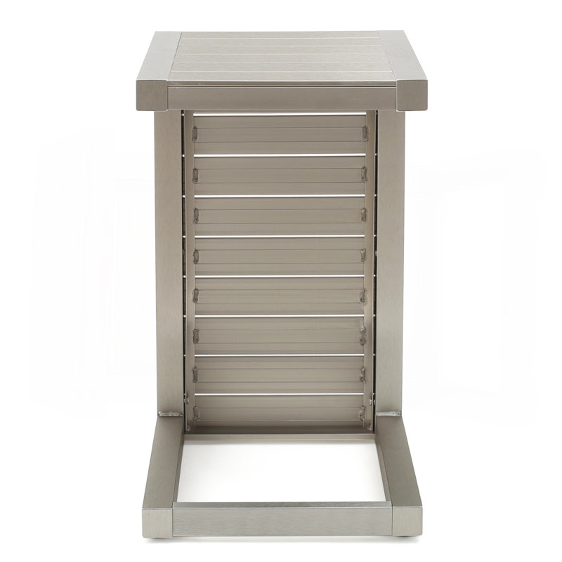 Table en forme de C, Argent