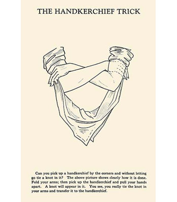 The hankerchief trick par harry houdini-impression de publicités