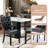 2PCS Modern Velvet Wingback Tufted Solid Wood Upholstered Dining Chairs (Set of 2)-980620837