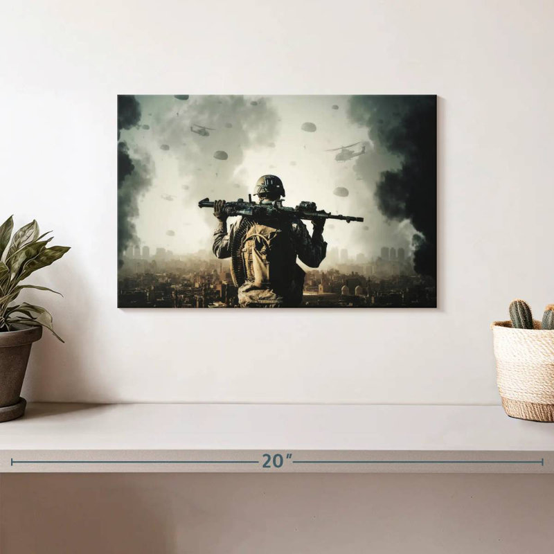 Military War Zone, 8" H x 12" W