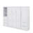 Queen-Sized Murphy Wall Bed Integrated With Wardrobe Storage Space-237504723