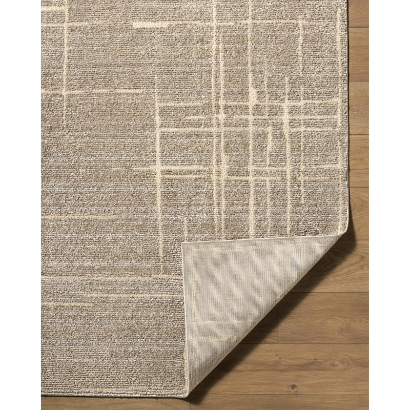 ELLE Decor X Livabliss Alma Machine Woven Rug, Rectangle 6'7" x 9', Gray