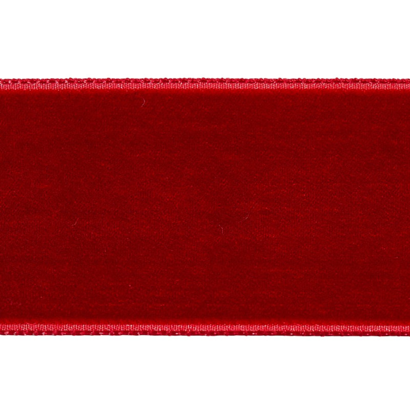 Bande de velours large, Cramoisi