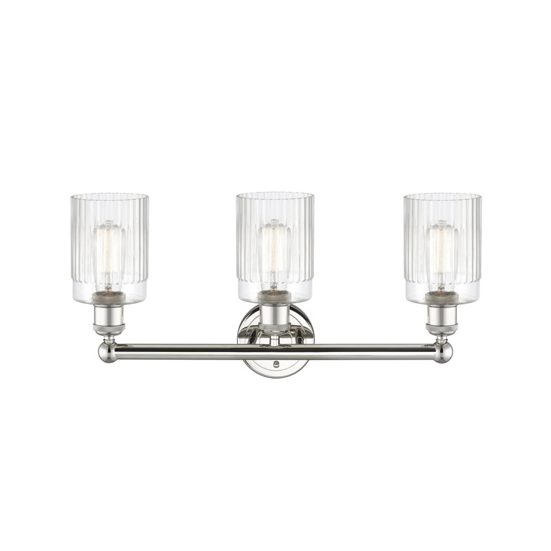 Kamena 3 - Light Dimmable Vanity Light, Clear, Polished Nickel