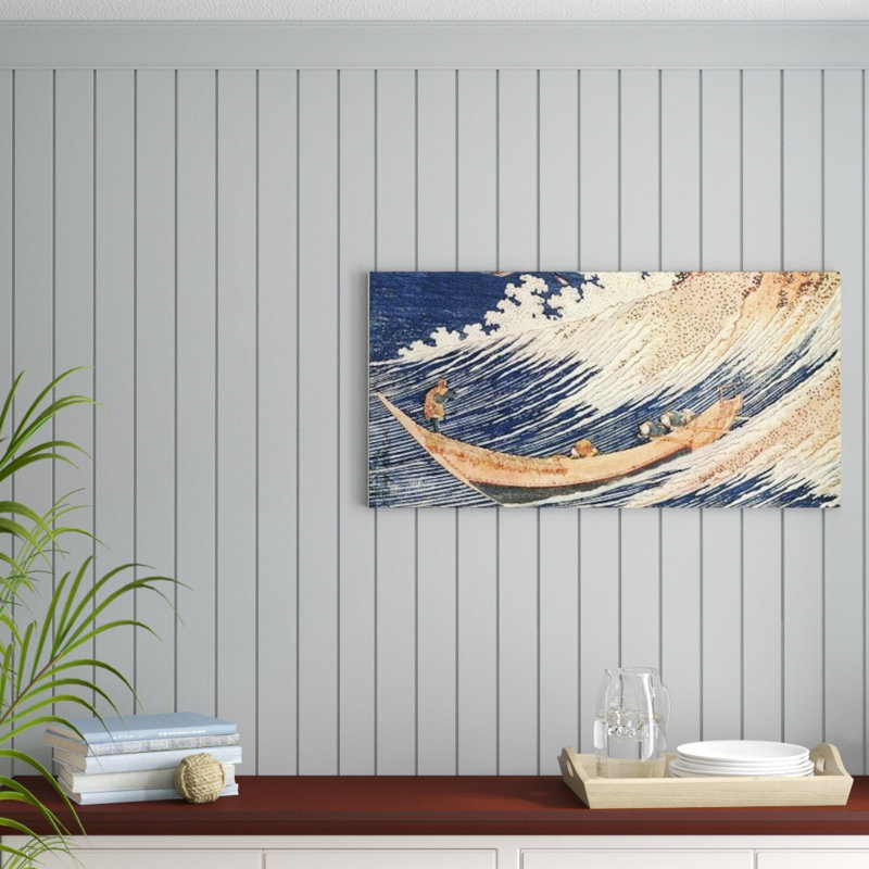 Hokusai - Wrapped Canvas Painting, 50cm H x 100cm W x 1.8cm D