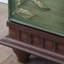 Green Solid Wood Shoe Storage Bench