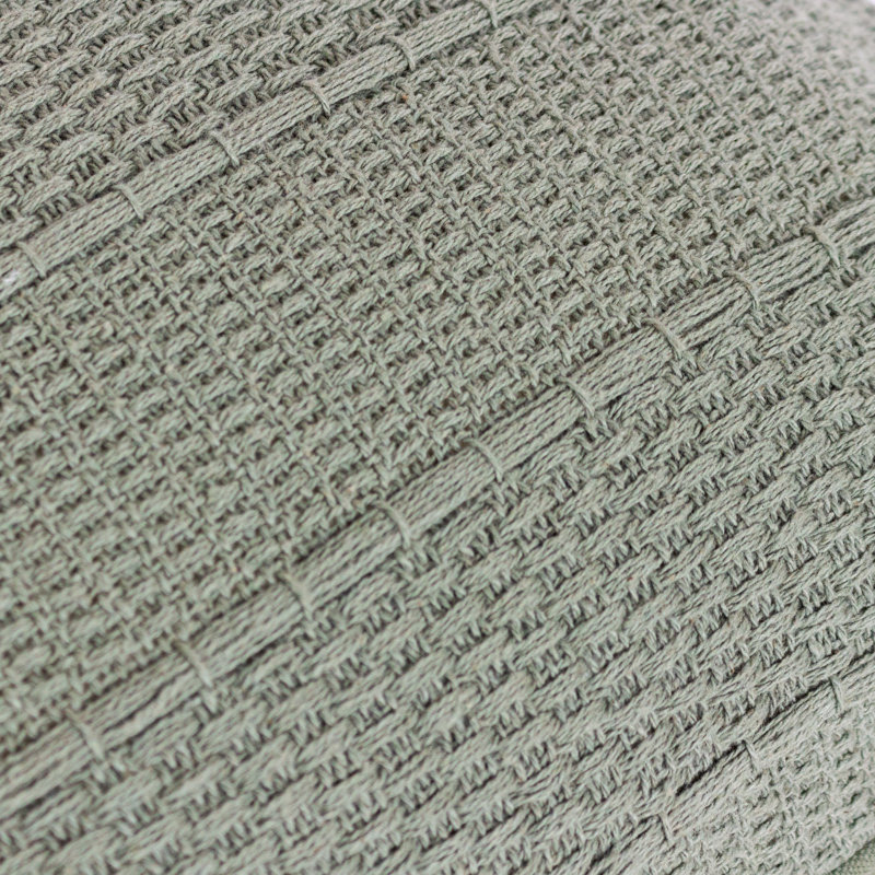 Hagues Striped Rectangular Lumbar Pillow Cover, Eucalyptus