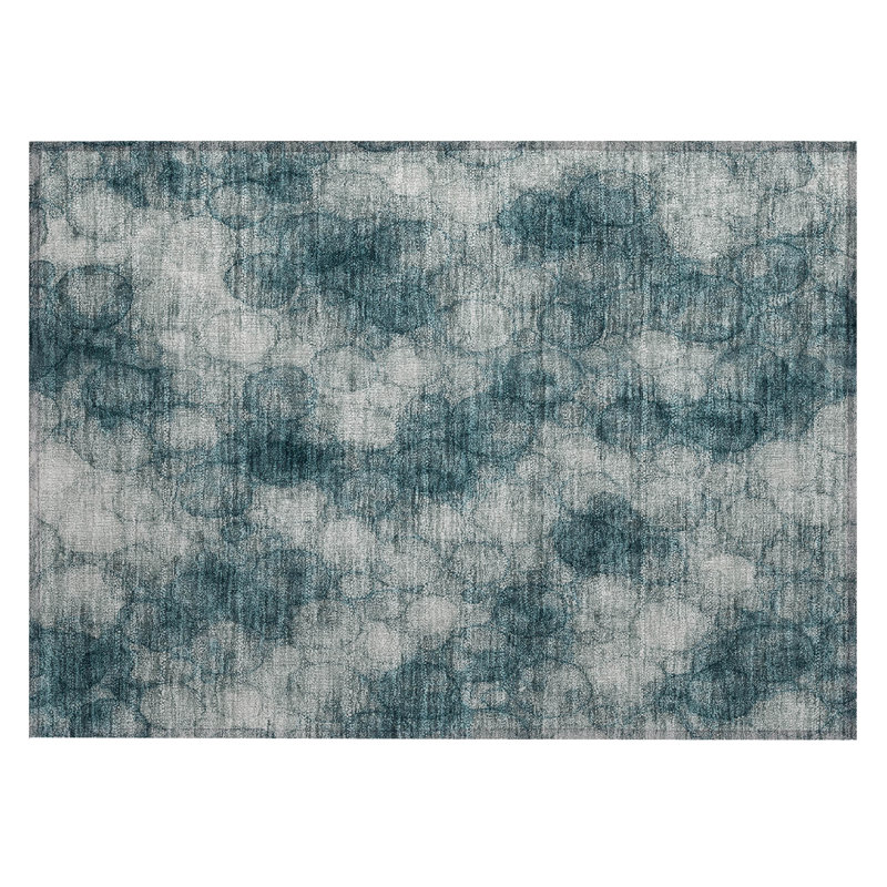 Machine Washable Indoor/Outdoor Chantille ACN2424 Abstract Rug, Rectangle 1'8" x 2'6"