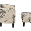 Fauteuil d'appoint d'inspiration rétro