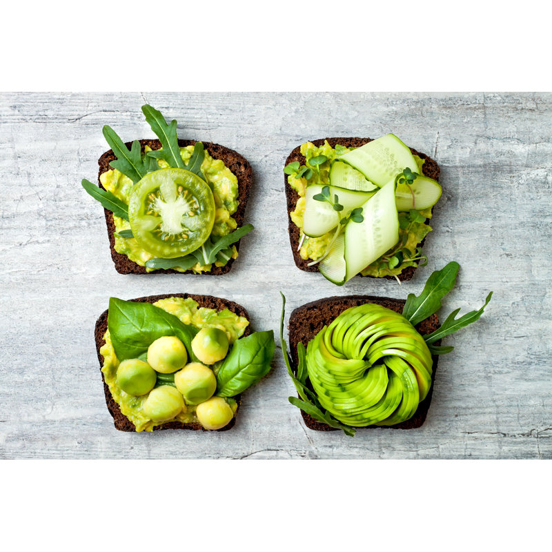 Fresh Avocado Toasts 1 Piece Wrapped Canvas Wall Art, 51cm H x 76cm W x 3.8cm D