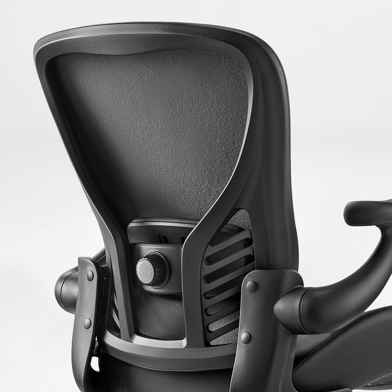 Premium PU Leather Ergonomic Office Chair – Modern High-Back Desk Chair with 3D Flip-Up Arms, Adjustable Depth Lumbar Support & Ultra-Thick Molded Foam Seat