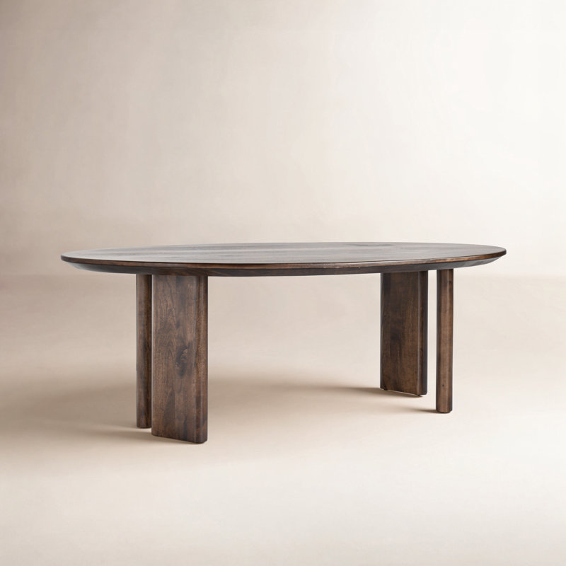 Abshire Oval Solid Wood Dining Table