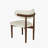 Sachelle Solid wood and upholstered white Side Chair Dining Chair