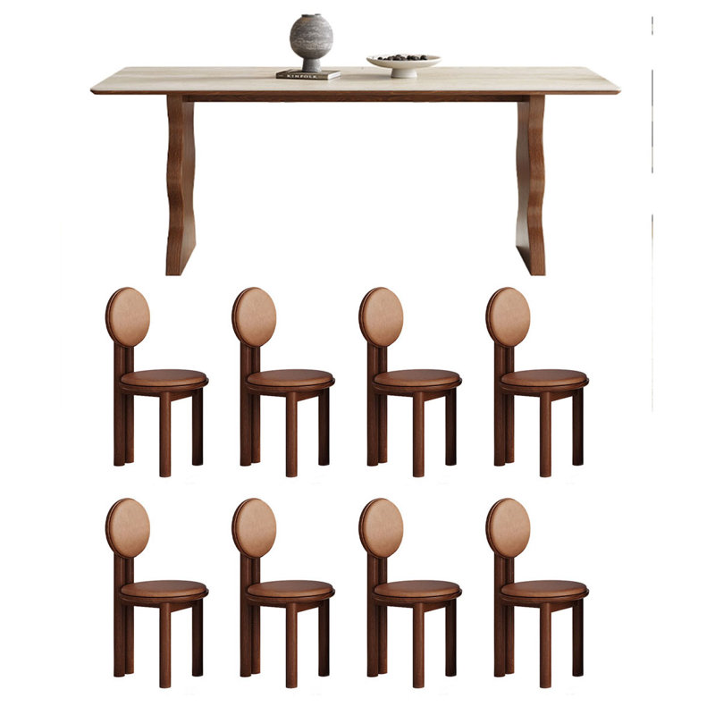 Simple small household dining table and chairs
