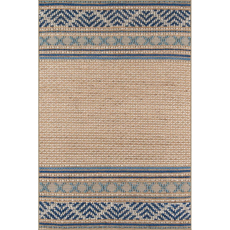 Tapis décoratif géométrique Creative Straw, Sous-tapis carré 3 pi 3 po inclus
