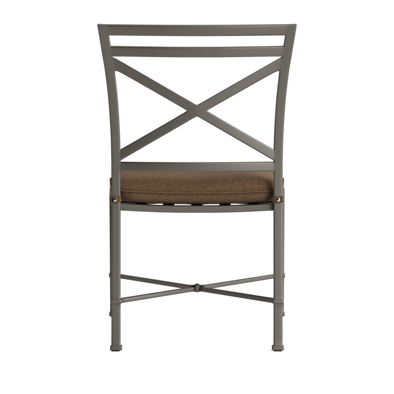 Venetian Outdoor Dining Side Chair, Fusion Moccasian, Brown, Mica