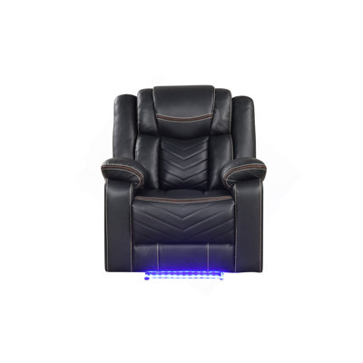 Challenger Modern Contemporary LED Power Recliner Chair Made With Wood And Metal Frame