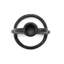 Bougeoir en aluminium double cercle noir Arman