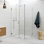 41'' W x 78'' H Pivot Frameless Shower Door with Clear Glass