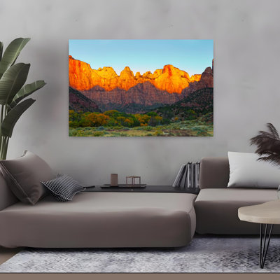 Towers Of The Virgin And The West Temple In Zion National Park Springdale Utah Usa Abstract Contemporary Architecture Landscape Art