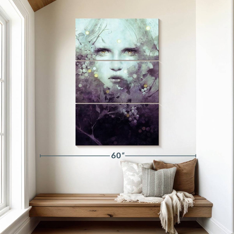 Leisha Queen Vine, 50" H x 32" W