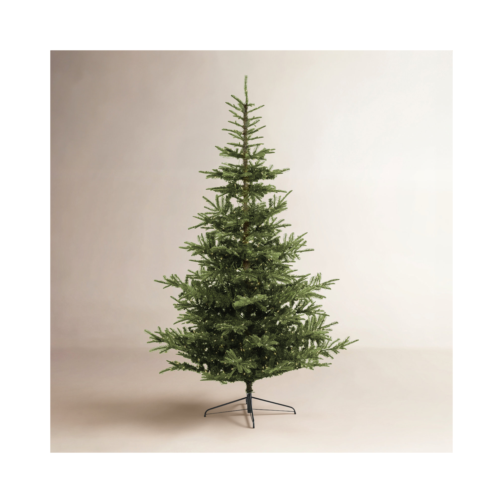 Lighted Artificial Spruce Christmas Tree, 9' H