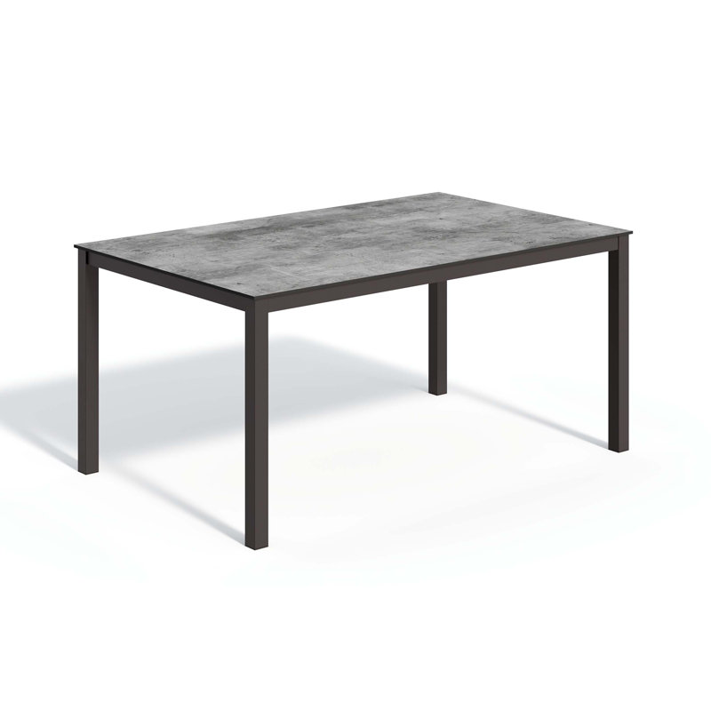 Travira Outdoor Dining Table, Gray, Carbon
