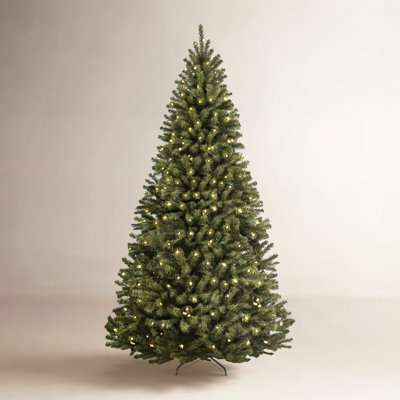 Cashmere Flocked Pre-Lit Spruce Christmas Tree