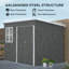 Outsunny 8.5 x 6ft Storage Shed Metal Shed Foundation Kit Window-793932441