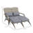 Outdoor High-Back Chair,Garden Wicker Chair,2 Person Fire Pit Chair,Lounge Chair