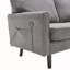 Canapé-causeuse, causeuse moderne Mid-Century, canapé-lit 2 places pour le salon, petit canapé avec USB et housse de coussin amovible, canapé confortable pour la chambre à coucher, appartement-118043573