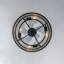 Ventilateur de plafond encastré à cage en cristal 18 po à 5 pales avec ensemble d'éclairage et télécommande