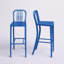 Commercial Grade Metal Indoor-Outdoor Stool with Vertical Slat Back-1824115533-1824115529