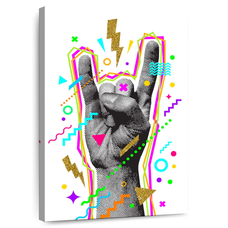 Abarca Rock And Roll Hand, 12" H x 8" W
