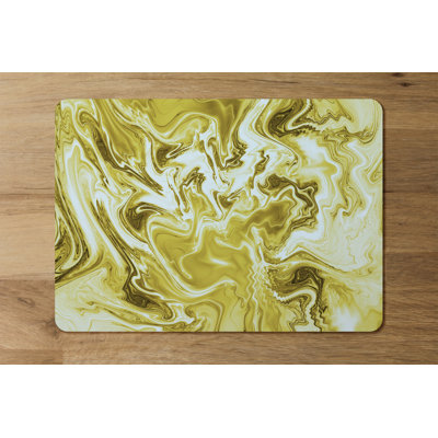 Torrence Polyester-Coated Hardboard Abstract Rectangle Placemat