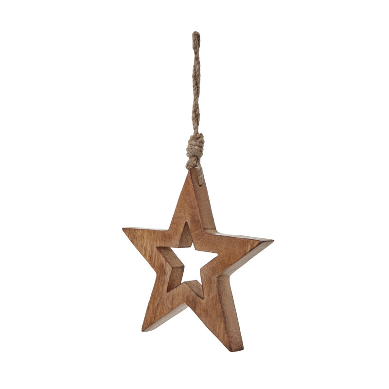 Anly Handmade Wood Novelty & Humour Ornament Accessory, 15 cm H x 15 cm W x 1 cm D, Brown