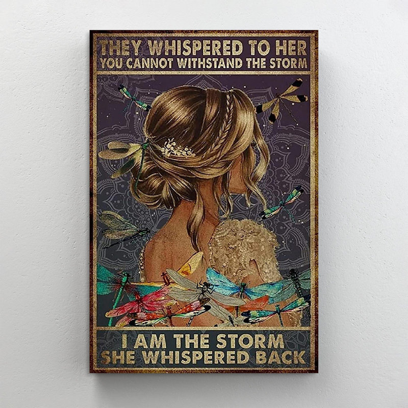 Vous ne pouvez pas résister à la tempête 3 - 1 pièce, reproduction d'art graphique sur toile tendue