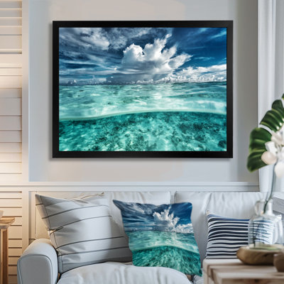 " Amazing Underwater Seascape And Clouds "